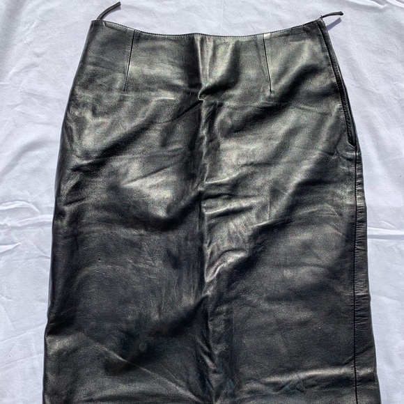 Prada Dresses & Skirts - VINTAGE PRADA LEATHER SKIRT